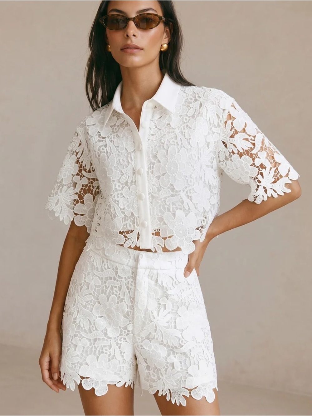 NWT 🤍 Commense SET Lace Shorts & Top